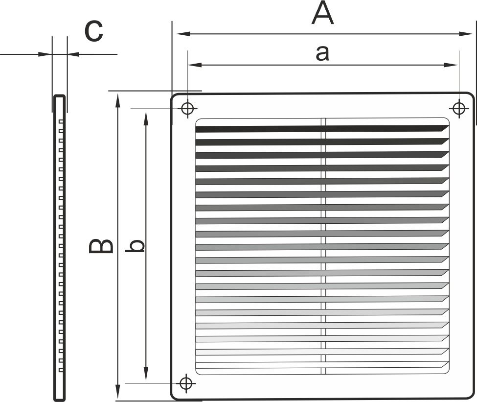 Решетка вентиляционная схема